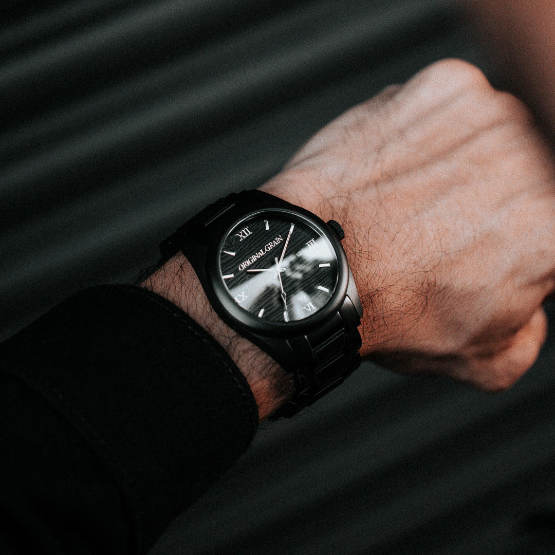 Blackwood Classic 43mm by Original Grain on a Man's Wrist