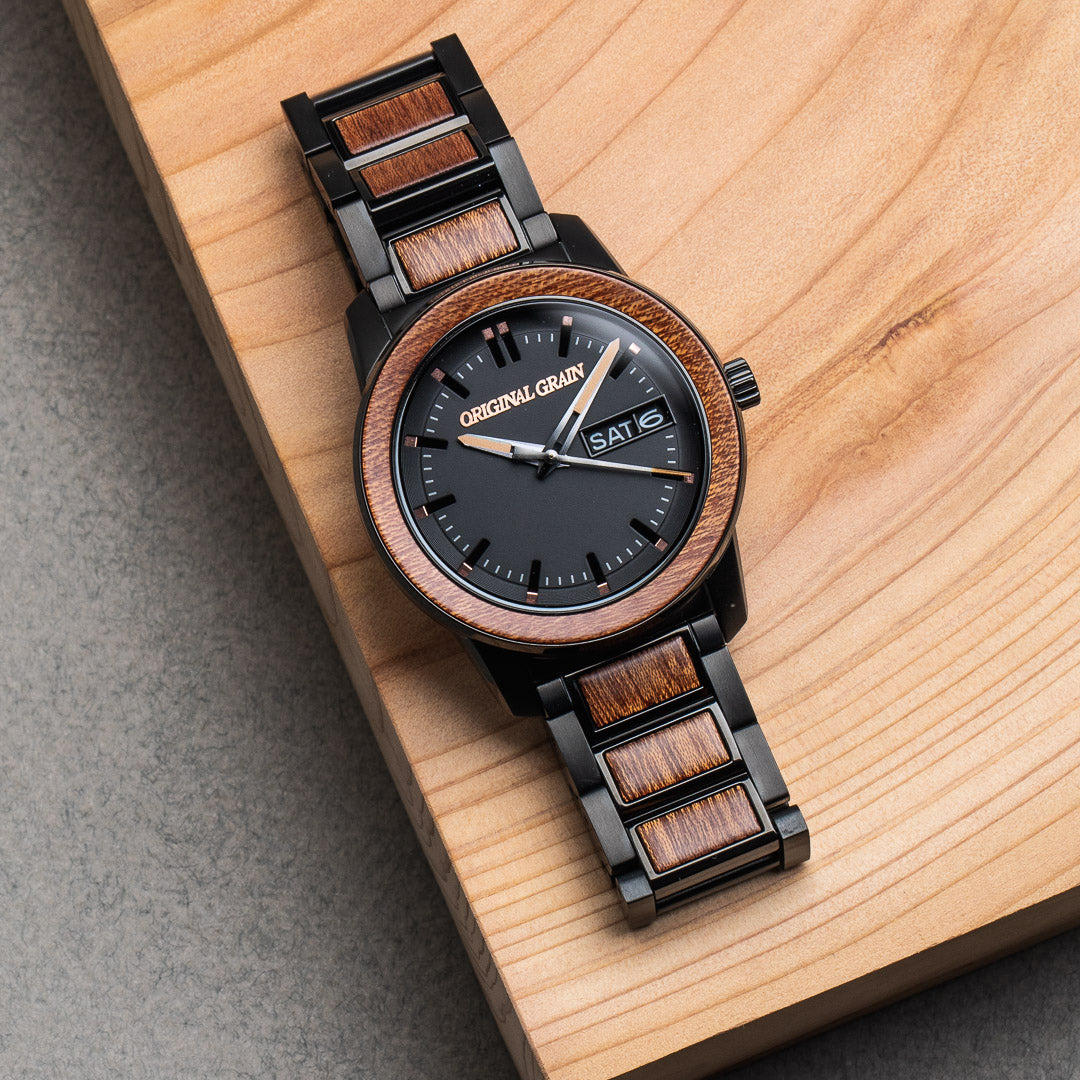Sapeli Black Damenlauf 42 mm