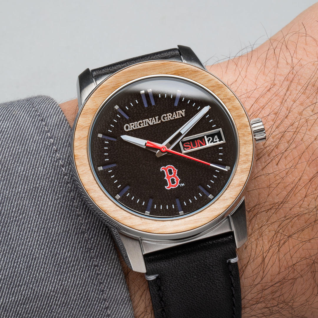 Boston Red Sox MLB Reclaimed 42mm - Leather Dial