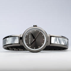 Lay down image of Mother of Pearl Women's Bangle 32mm