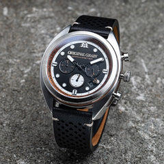 Grainmaster Chrono - Black Leather 45mm