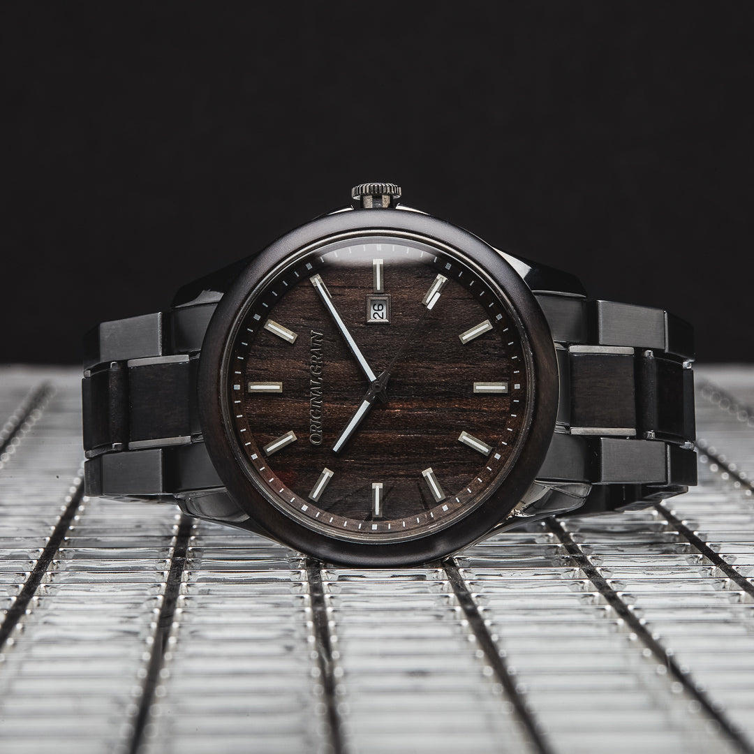Blackwood Gunmetal Classic 43mm watch by Original Grain