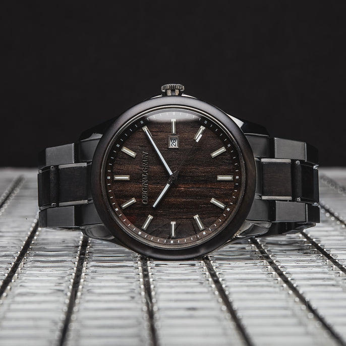 Blackwood Gunmetal Classic 43mm watch by Original Grain
