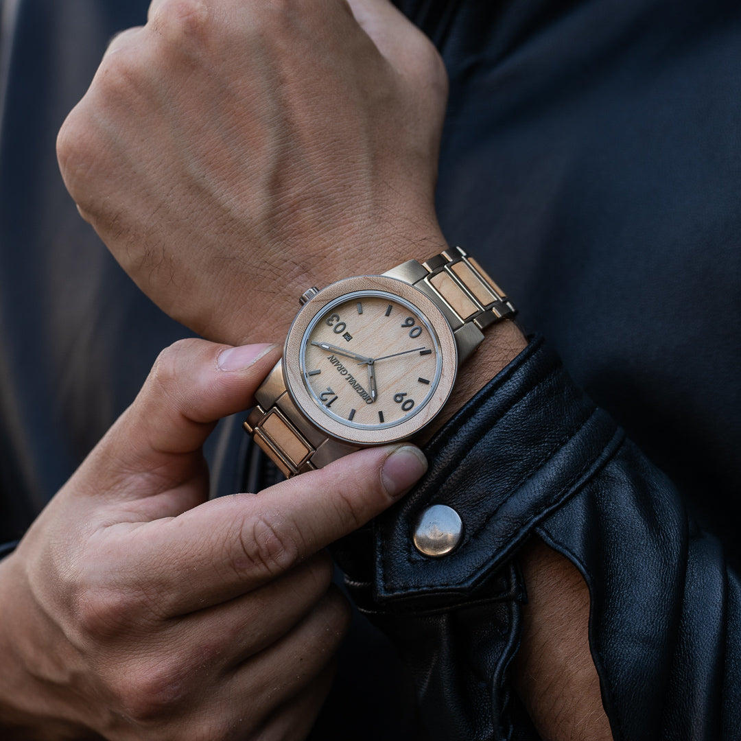 Maple Wood Lightened Gold Barrel 47mm