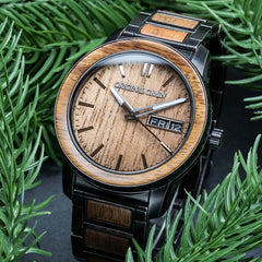 Womens Koa Stonewashed Steel Barrel 42mm Dial by Original Grain