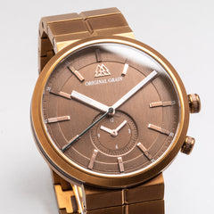 Walnut Bronze Sport MNML 43mm dial by Original Grain