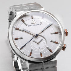 Walnut Silver Sport MNML 43 mm Zifferblatt von Original Graein