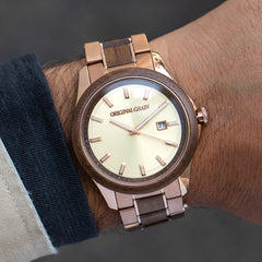 Walnut Rose Gold Classic 43mm