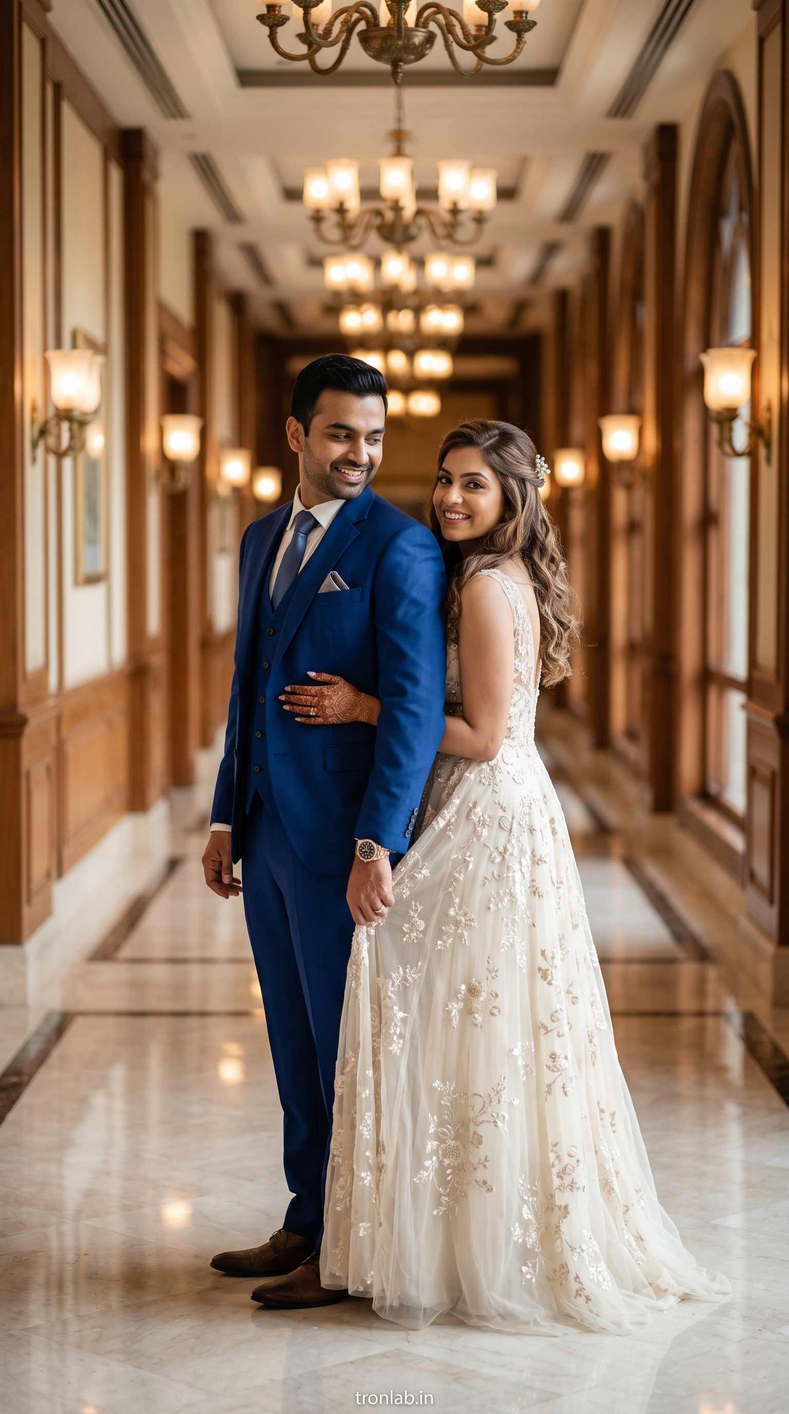 Luxury engagement portrait
