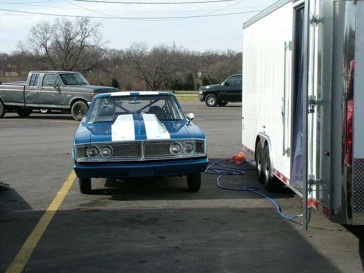 1966 Dodge Coronet Bracket Drag Car w/ Trailer