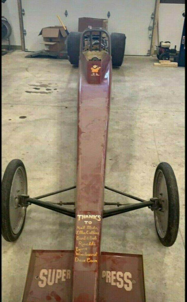 Vintage 1970s Nostalgia S&W Super Comp Dragster Drag Race Car