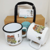 Picture of Retro Enamel Mugs- set of 2 in kraft box with handle-JTMUSES
