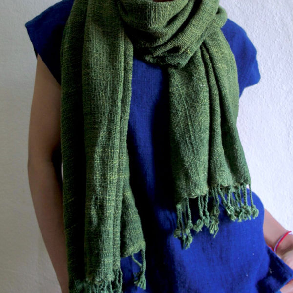 Picture of Forest Green Cotton Scarf