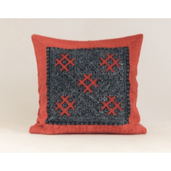 Picture of Red Hmong Batik Cushion Cover