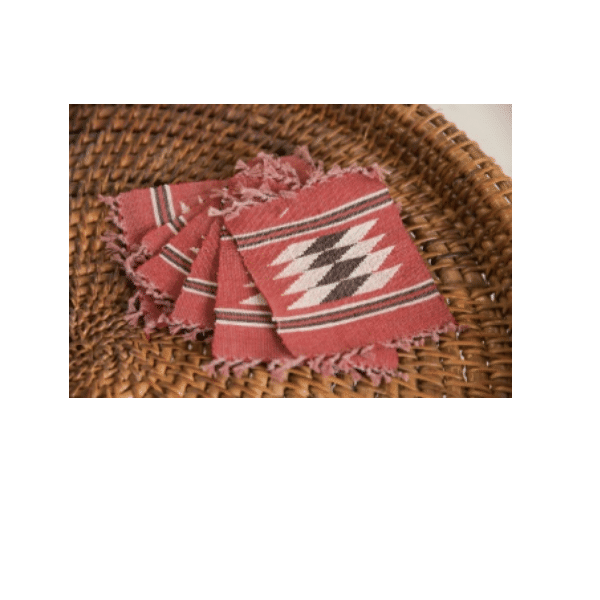 Picture of Red Paper Textiles Coasters Set of 6