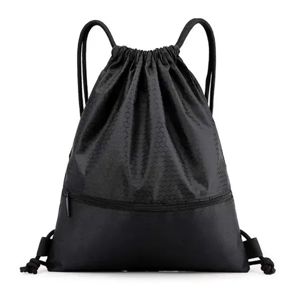 Picture of Drawstring Bag with Zipper - Heat transfer Print