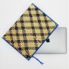 Picture of Tanoti woven rattan laptop sleve with zipper