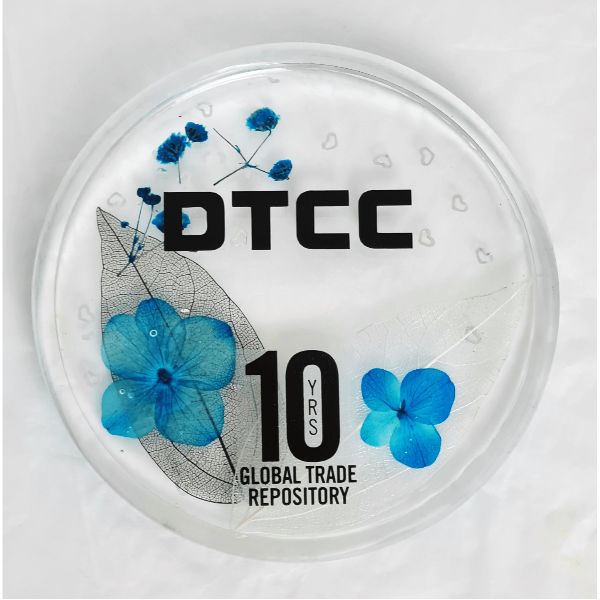 Picture of Resin Bloom 10 Coaster with Logo