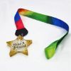 Picture of Resin Star shape medal with landyard