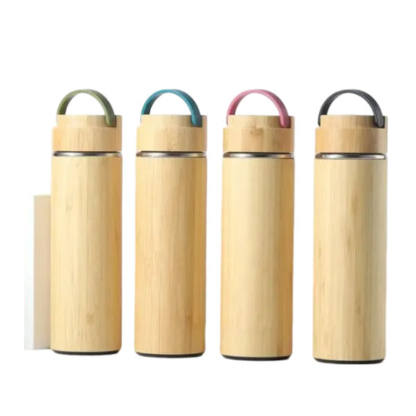 Picture of Insulated Bamboo Water Bottle Laser Engraved