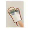 Picture of Orange Cotton Patchwork Oven Mitt