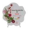 Picture of Resin Organic shape plaque on acrylic leg