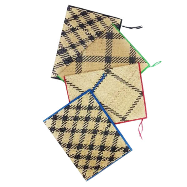 Picture of Tanoti woven rattan laptop sleve with zipper