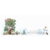 Picture of Shophouse Rectangle Melamine Trays- 13.4-inches with handles-JTMUSES