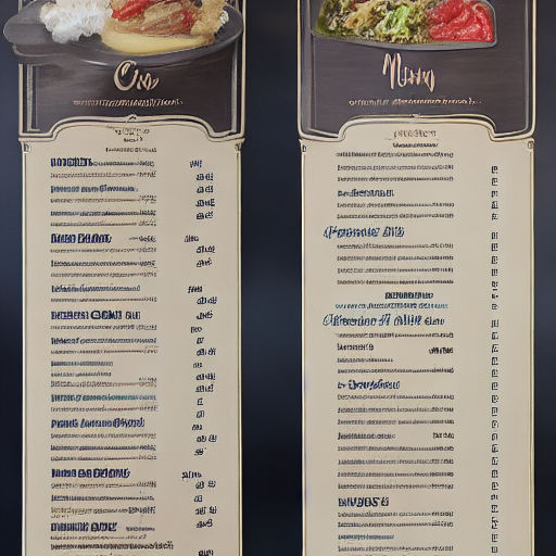 Menu photo