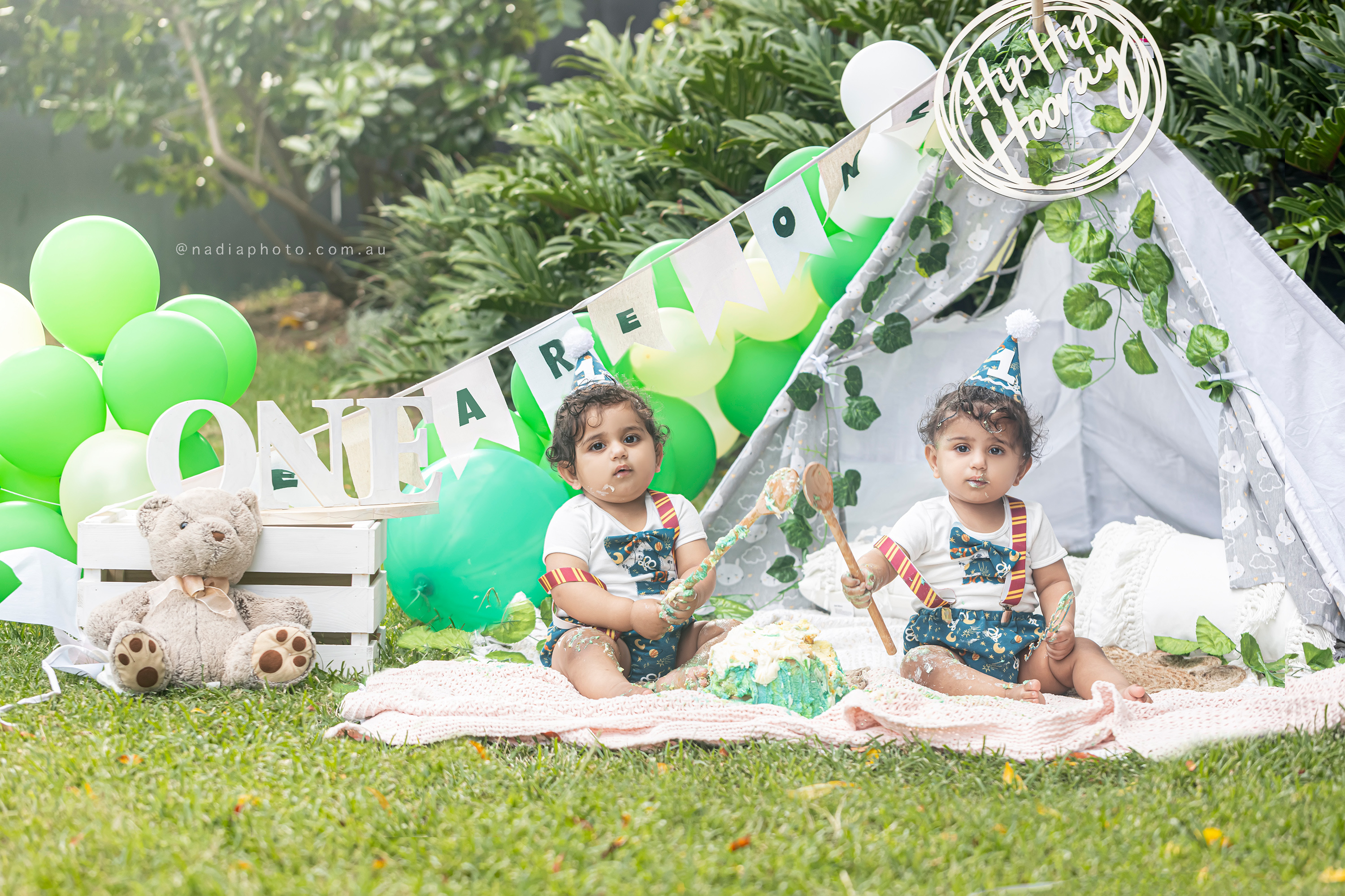 Twins First Birthday Brisbane - Nadia Photo