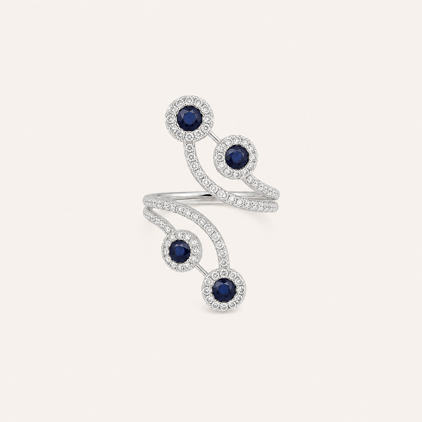 18k Gold Sapphire Felix Ring