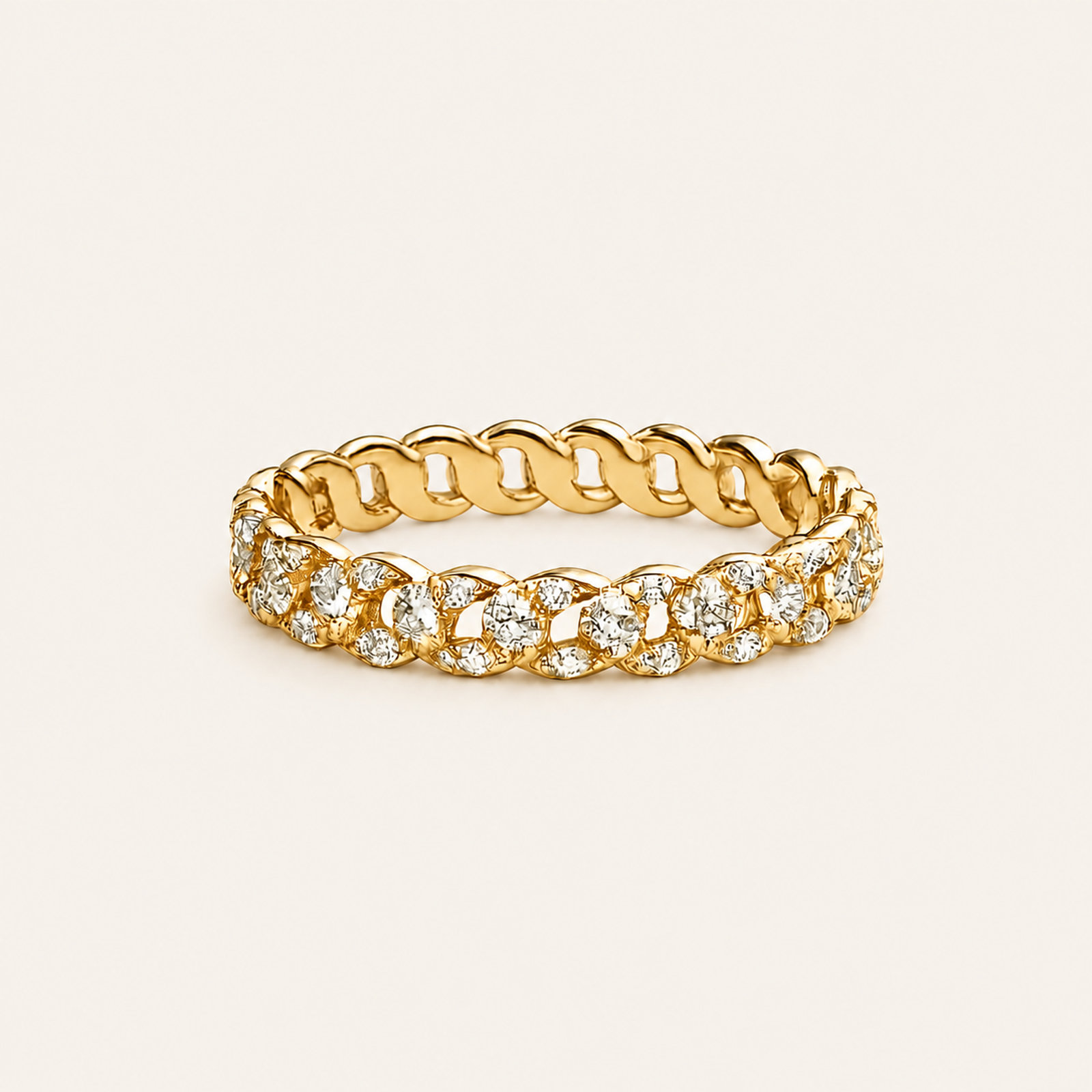 18k Diamond Link Eternity Ring