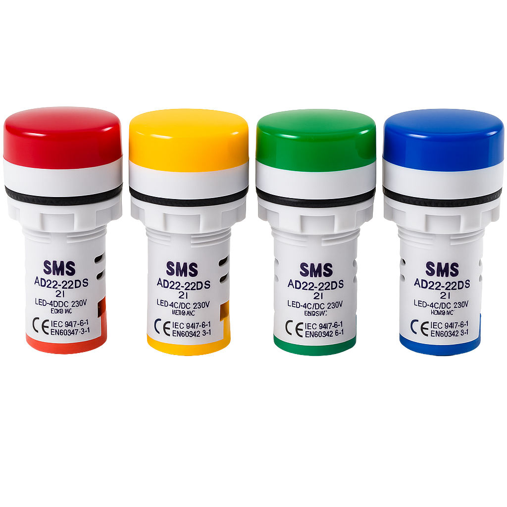 SMD 22MM 220V RED, YELLOW, GREEN, BLUE