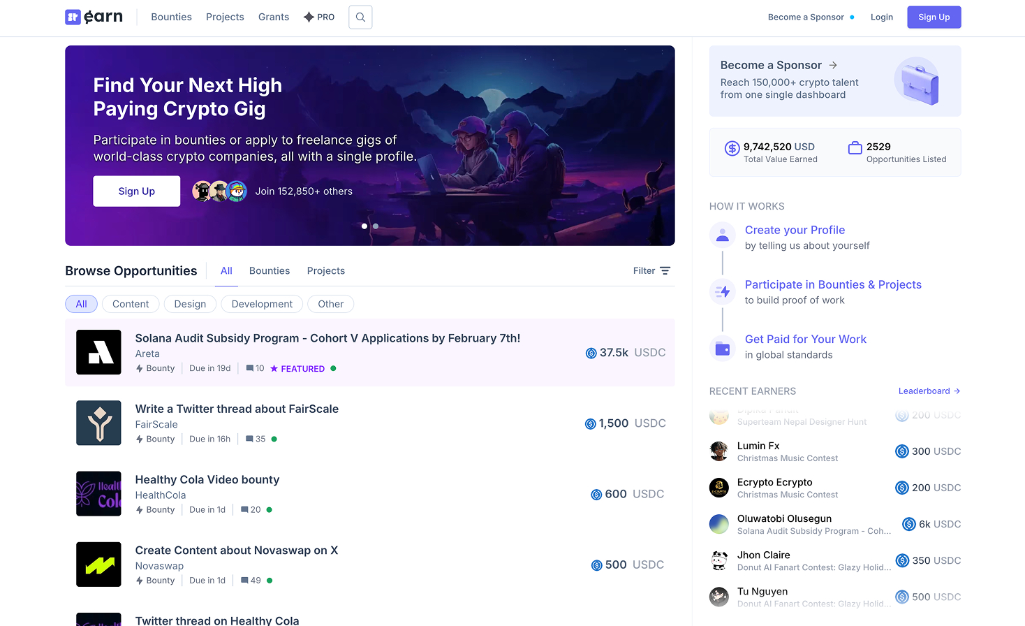 Superteam Earn slide 1