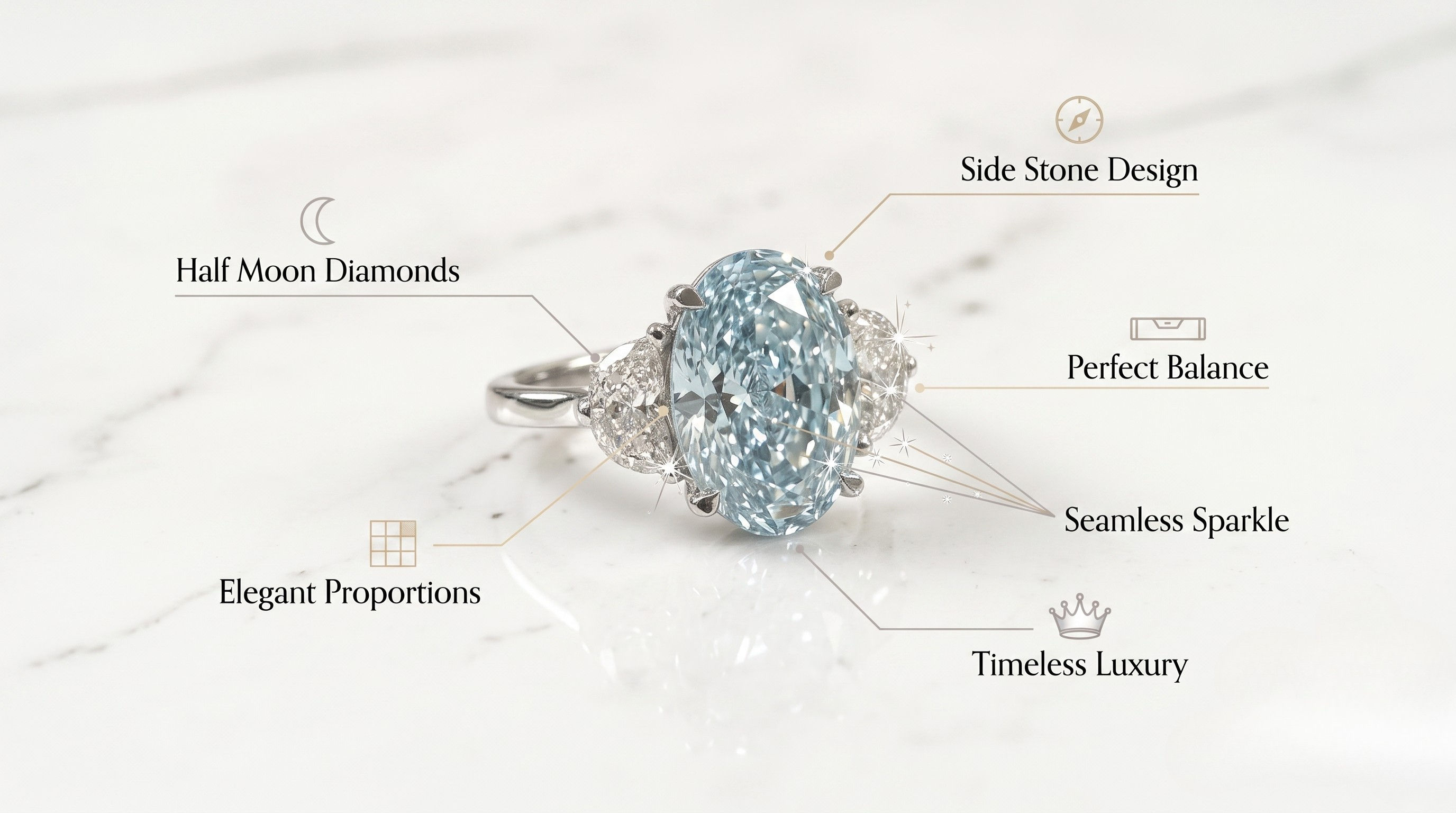 stone engagement ring