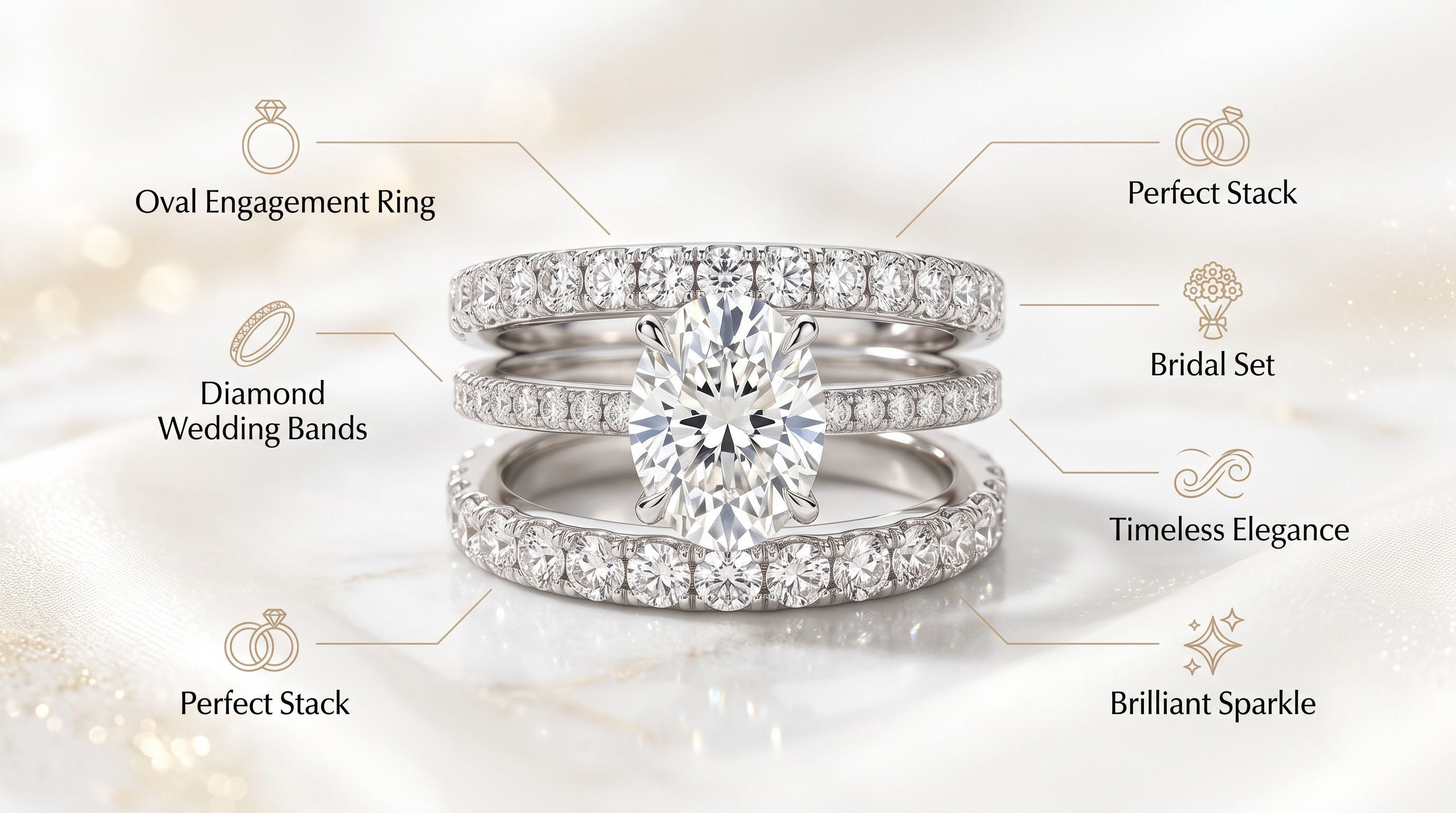 Oval engagement ring 