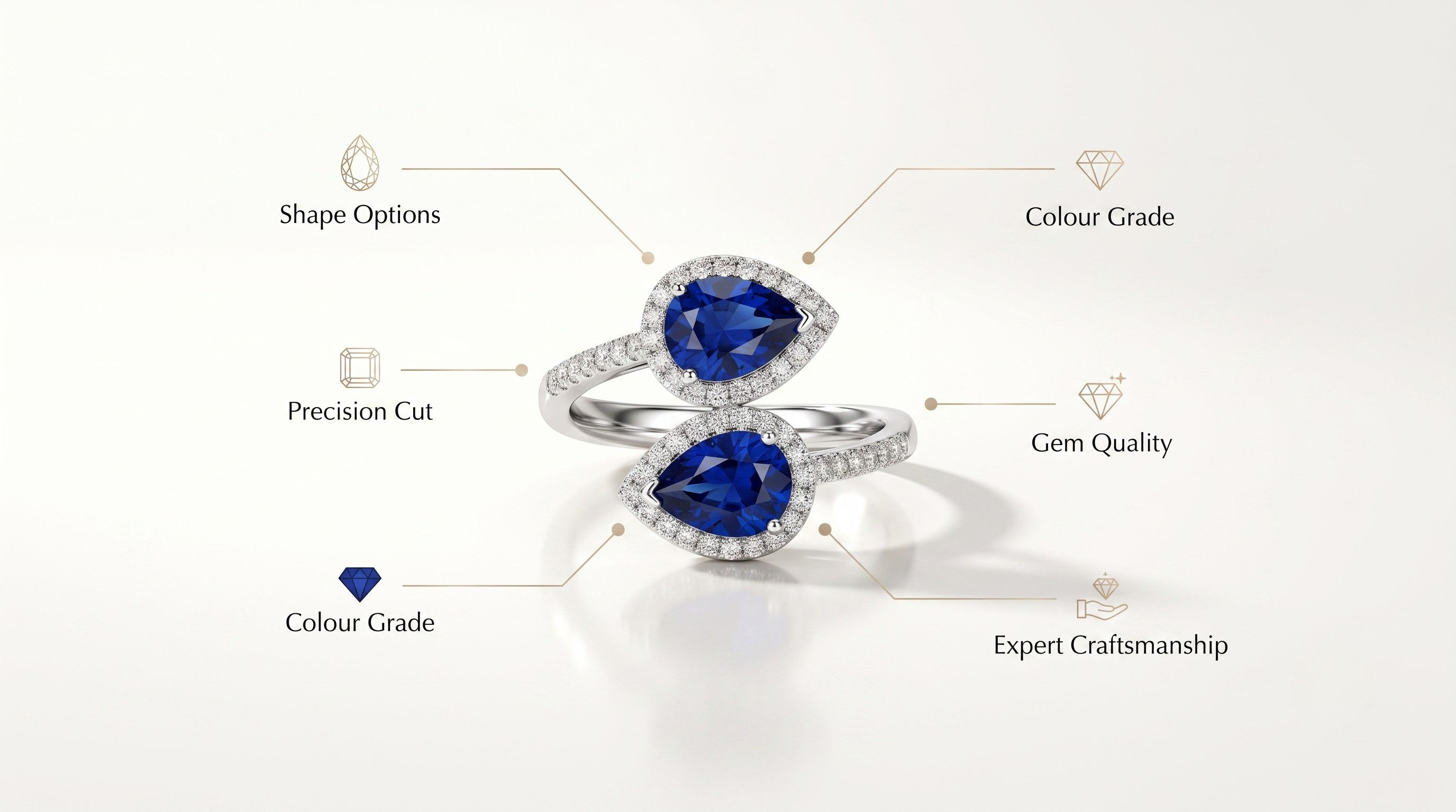 Blue Sapphire Engagement Ring