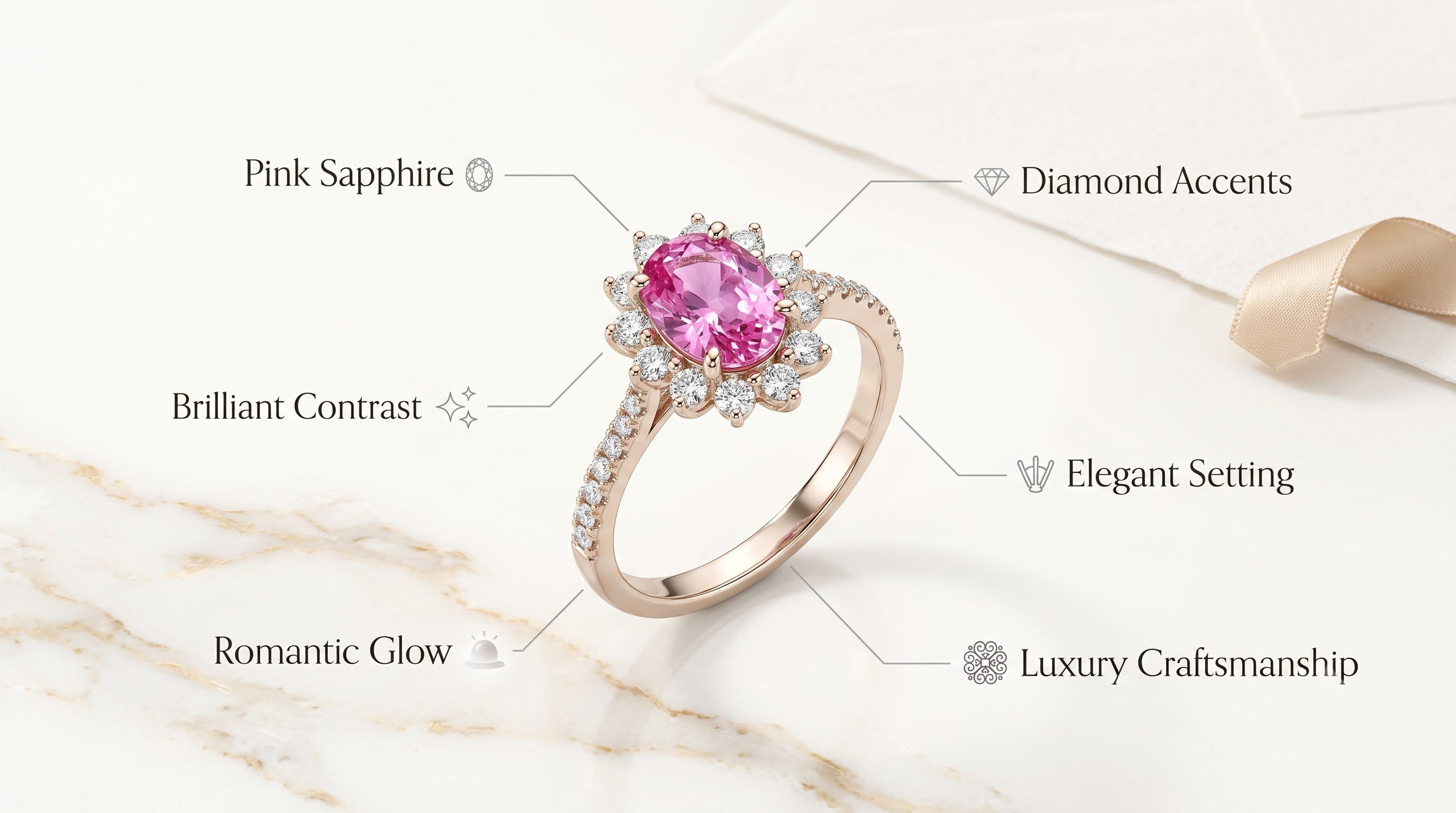 Sapphire diamond ring