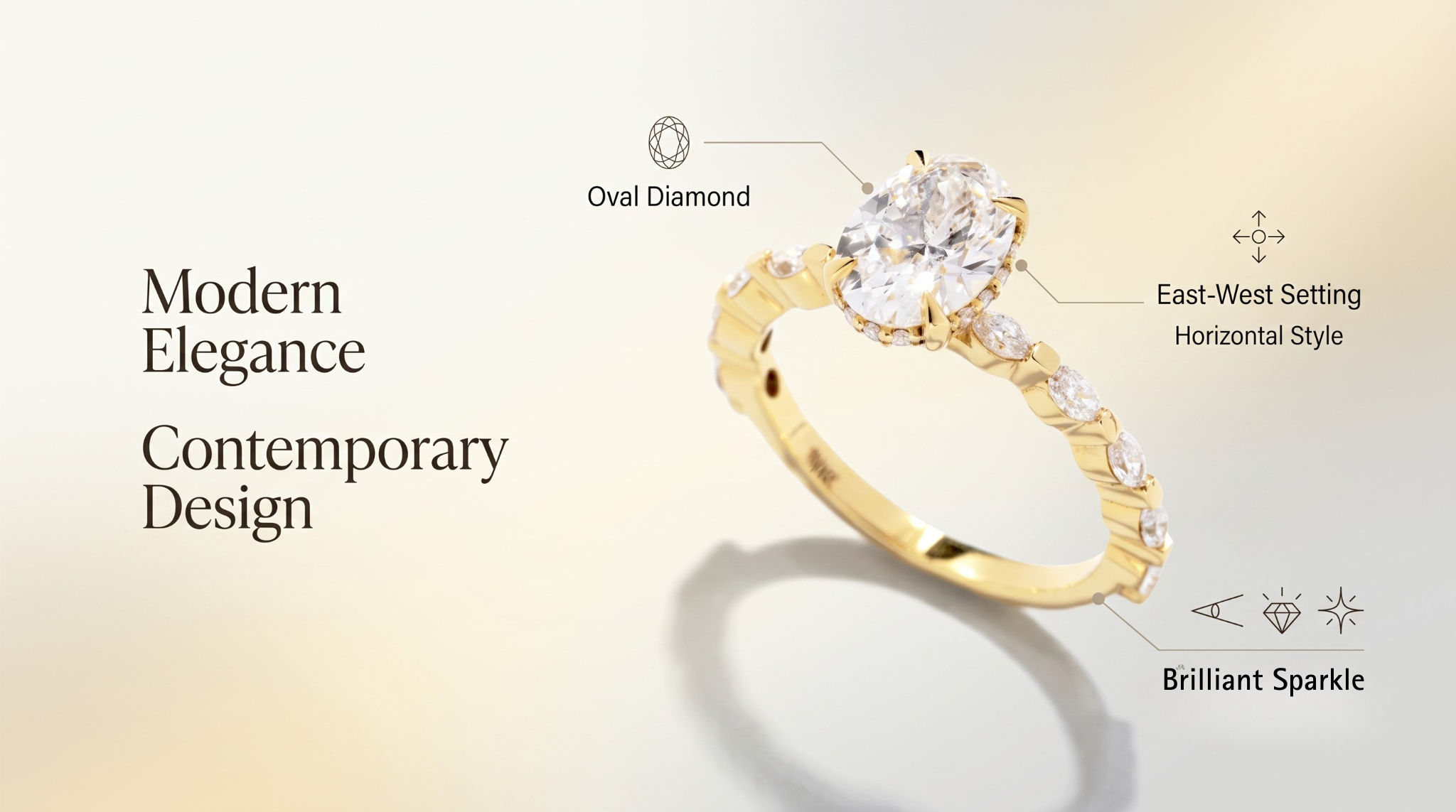 East-West Diamond Bands