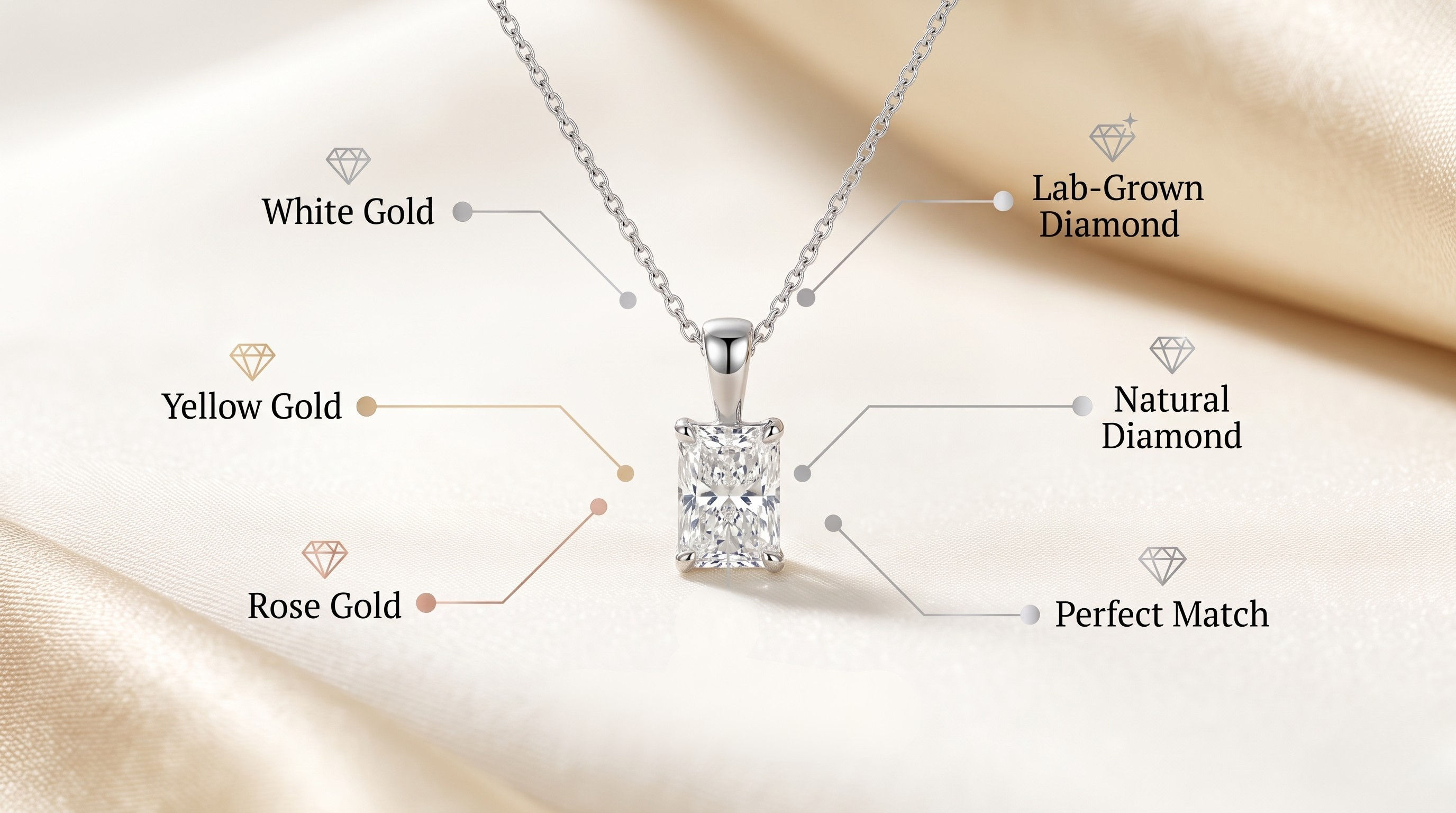 Hanging Diamond Necklace