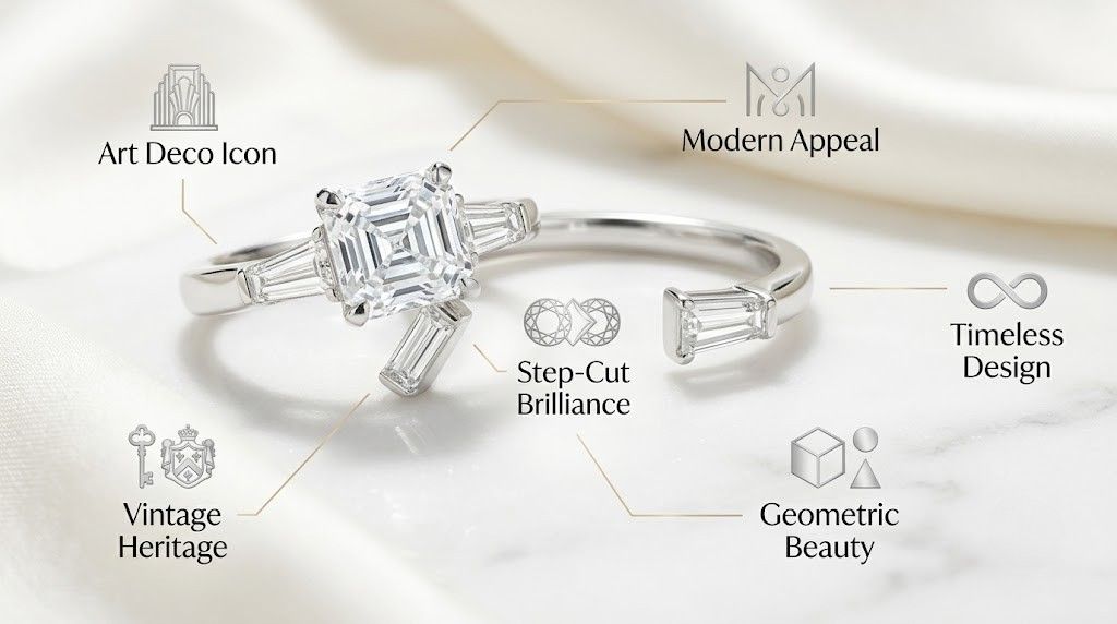 Asscher cut diamond