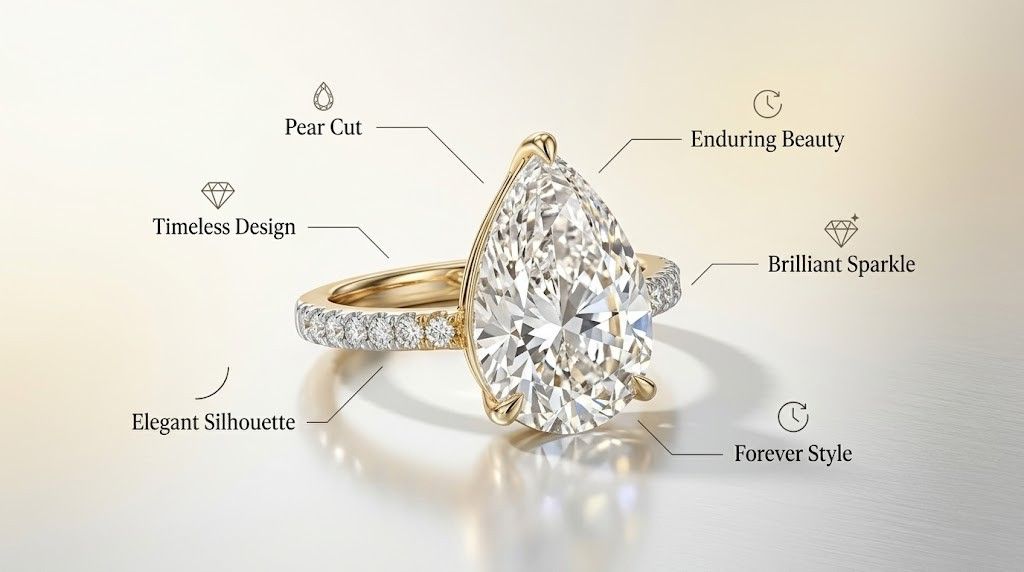 Pear Cut Engagement Rings