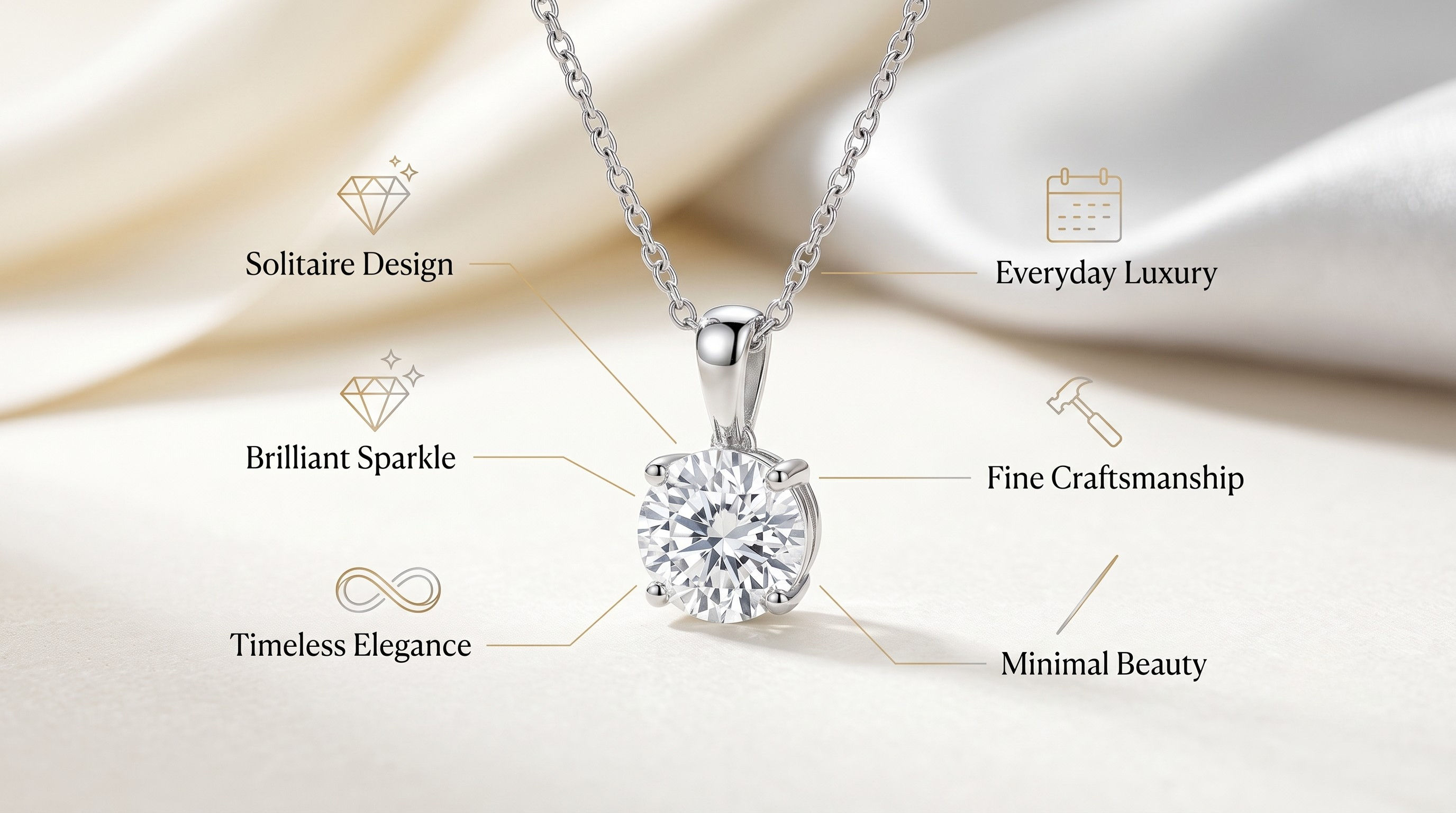diamond solitaire pendant