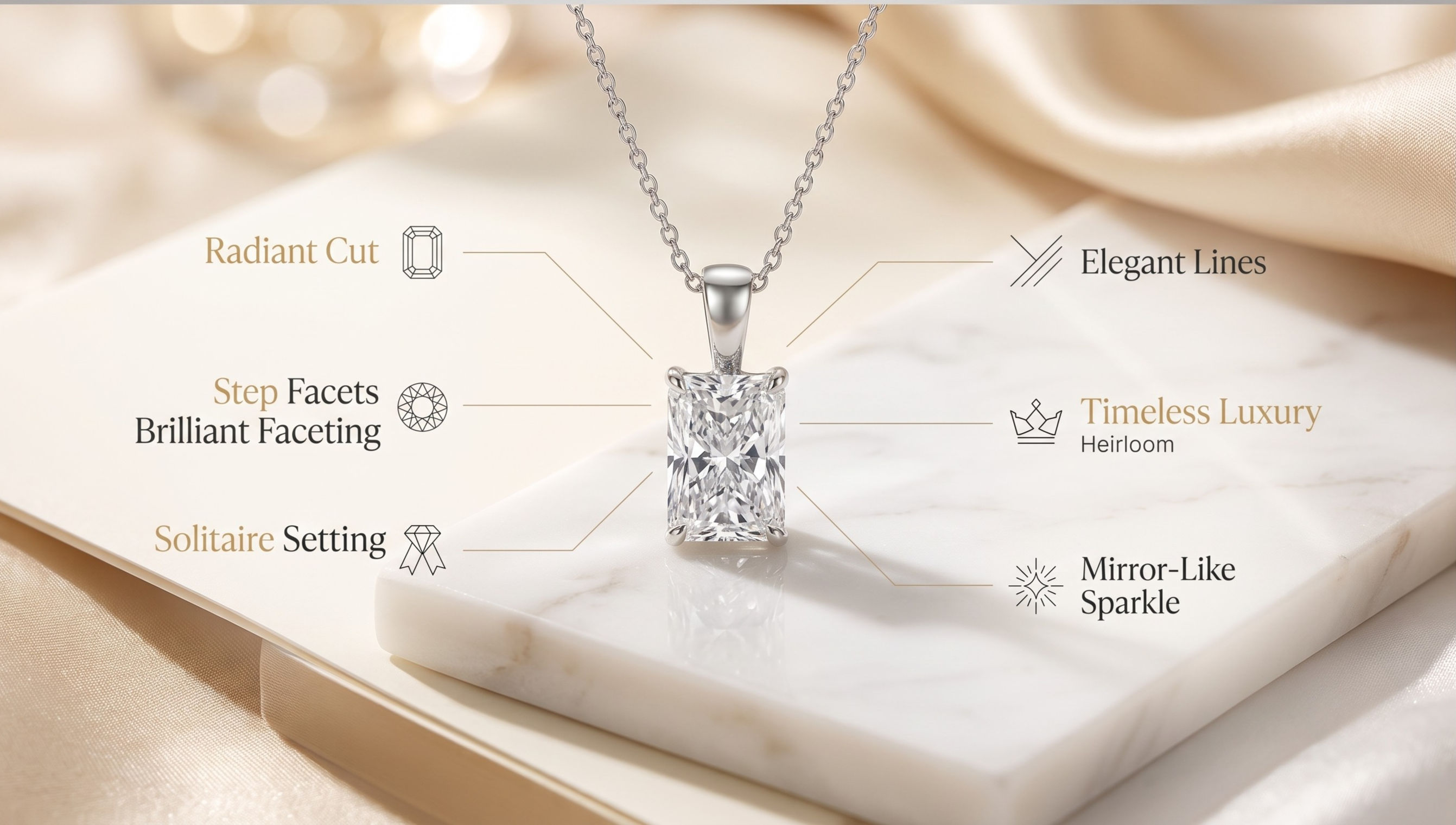 Diamond Solitaire Pendant