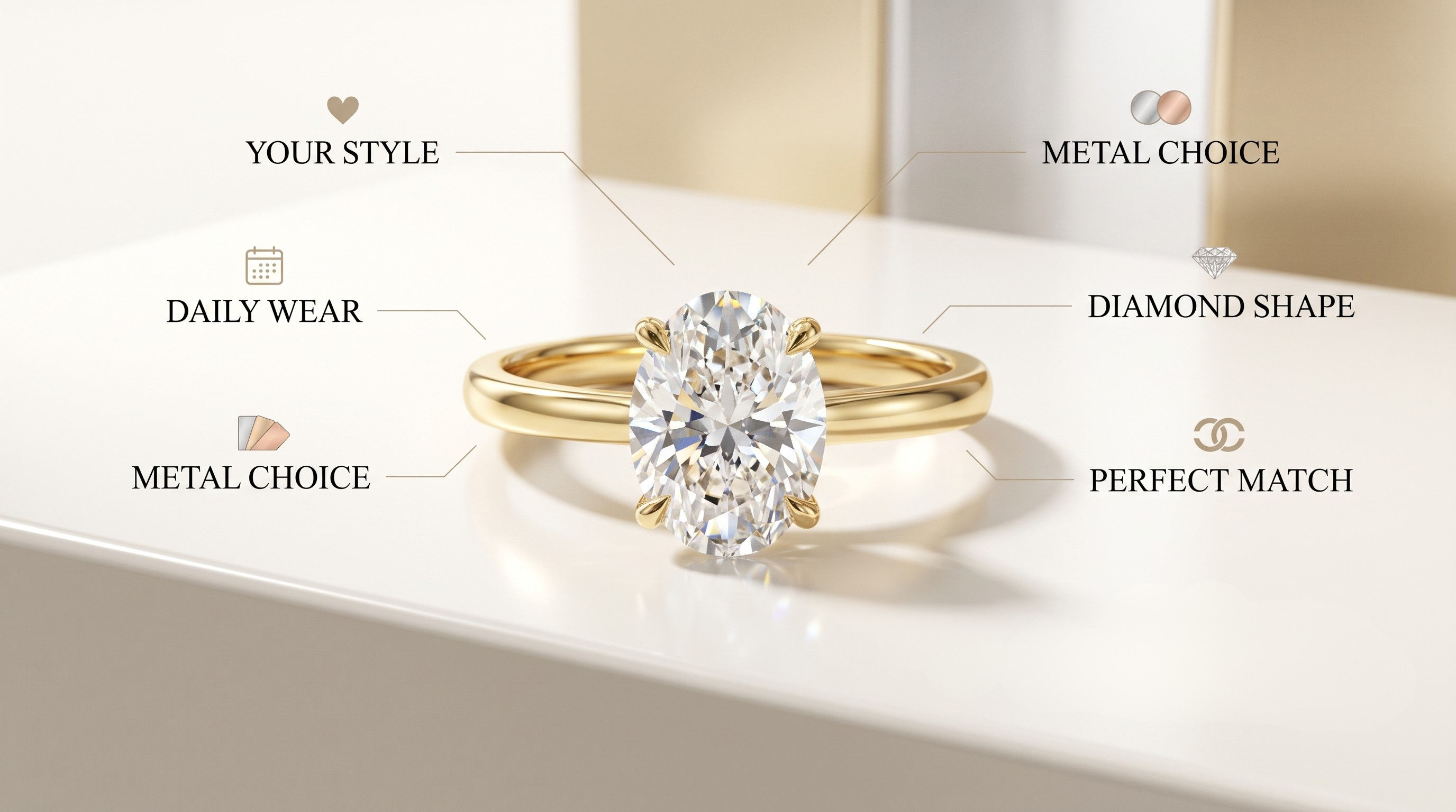 Oval spaced band