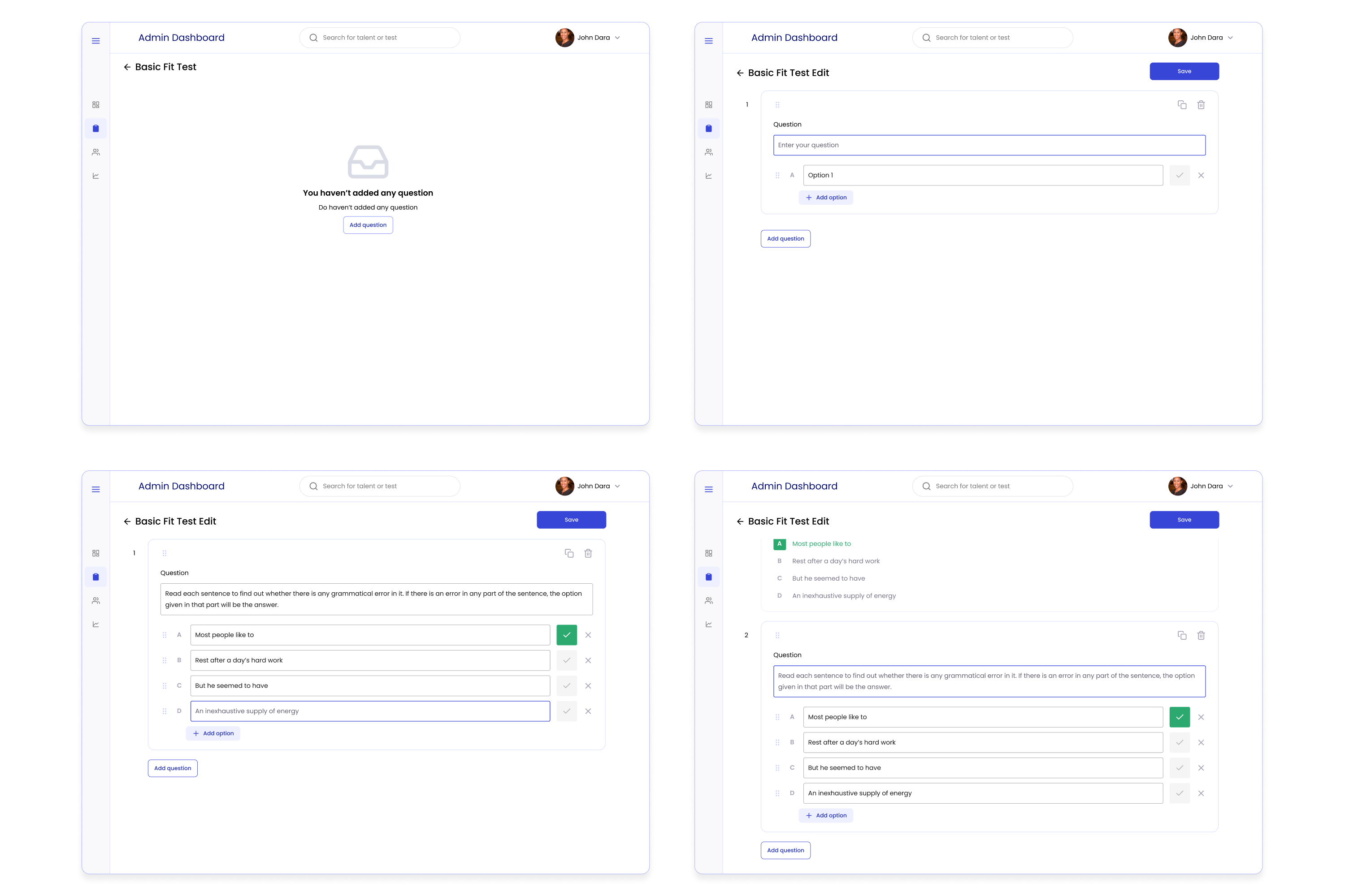 Creating tests