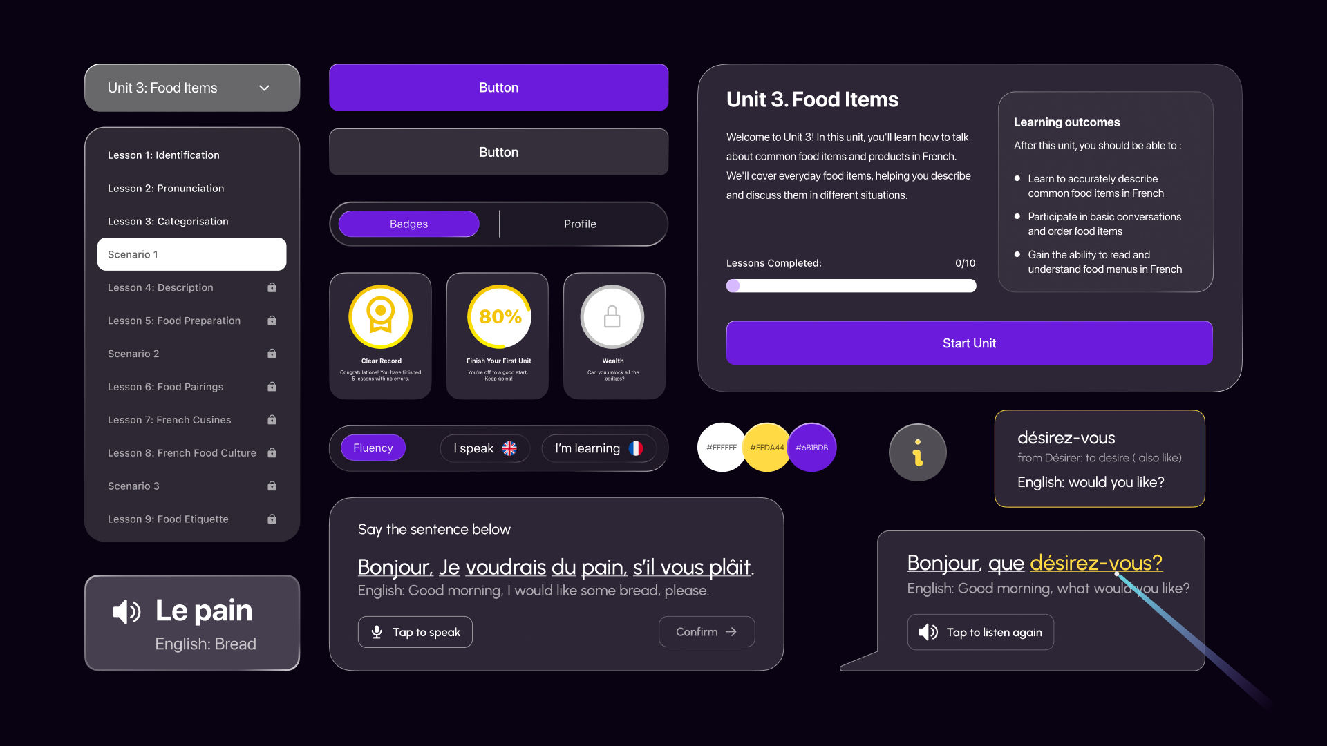UI components