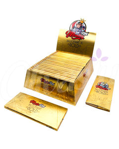 Monkey King Billionaire Gold XL Rolling Papers & Tips (Box of 24)