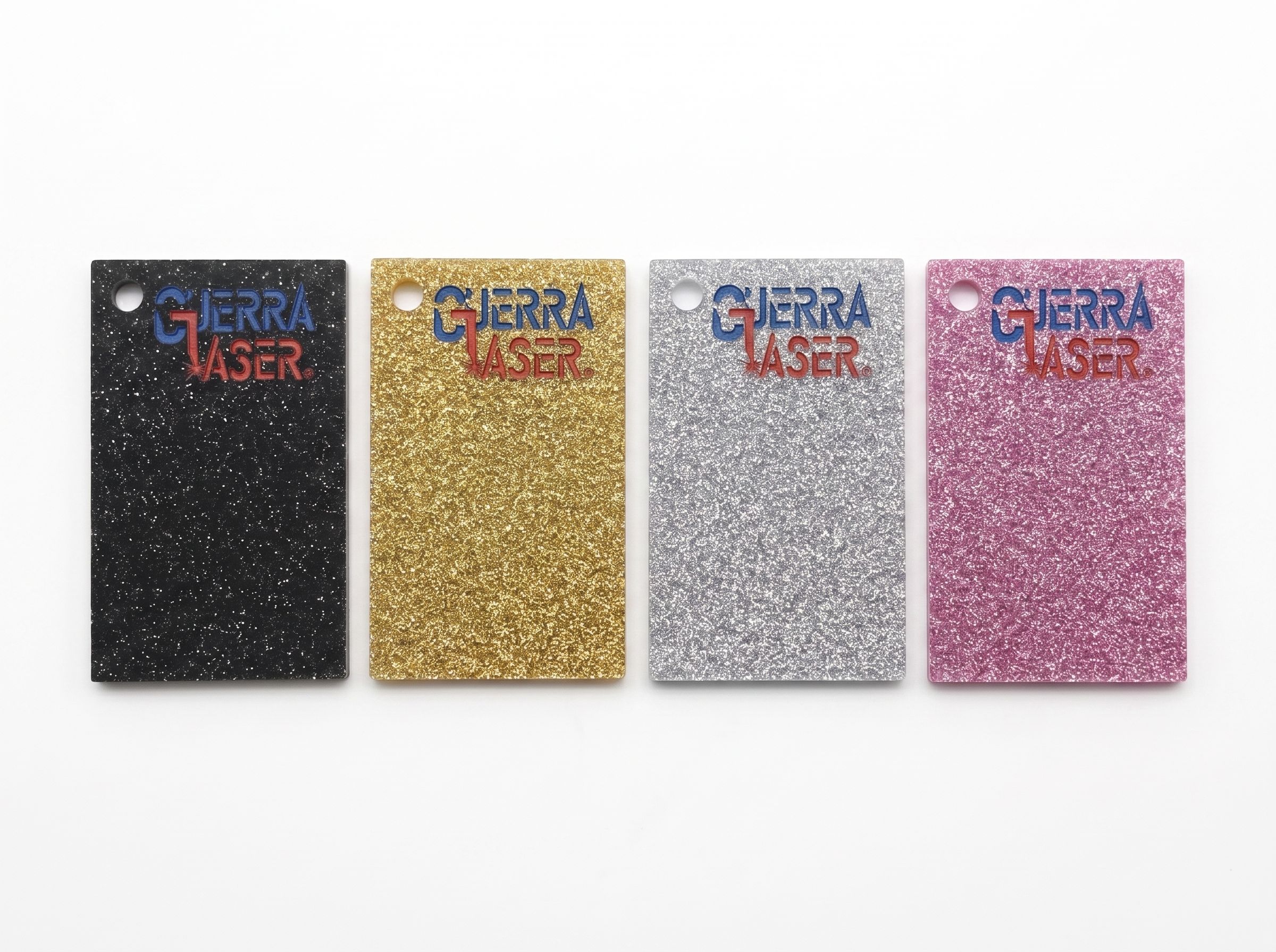 Lámina de Acrílico Colores Glitter