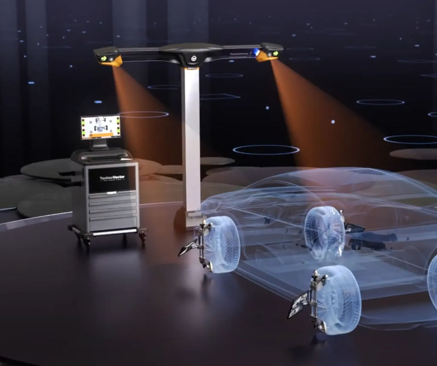 3D wieluitlijning Techno Vector